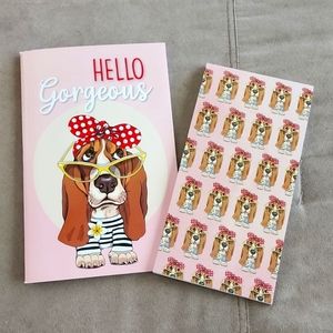 Basset Hound Journal & Memo Pad Set